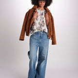camicia con stampa rombi ODELIE ECRU ba&sh 