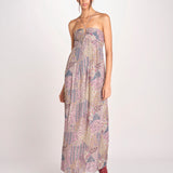 abito stampato con spalline PIETRA ROSE ba&sh 