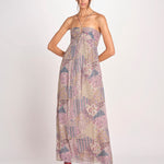 abito stampato con spalline PIETRA ROSE ba&sh 