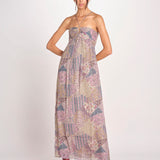 abito stampato con spalline PIETRA ROSE ba&sh 