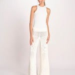 pantalone in crochet SANTY ECRU ba&sh 