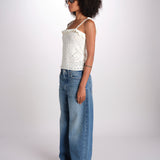 top in crochet SELA ECRU ba&sh 
