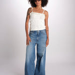 top in crochet SELA ECRU ba&sh 