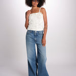top in crochet SELA ECRU ba&sh 