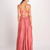 abito lungo con anello WASTA BLUSH ba&sh 