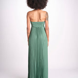 abito lungo plisse WILLOW VERT ba&sh 