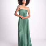 abito lungo plisse WILLOW VERT ba&sh 