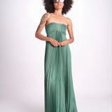 abito lungo plisse WILLOW VERT ba&sh 
