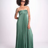 abito lungo plisse WILLOW VERT ba&sh 