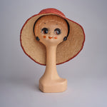 CAPELINE cappello in paglia bicolor DEMI CAPELINE CROCHET 01BG196 AR bagatelle france 