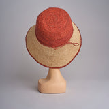 CAPELINE cappello in paglia bicolor DEMI CAPELINE CROCHET 01BG196 AR bagatelle france 