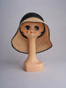 CAPELINE cappello in paglia bicolor