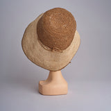 CAPELINE cappello in paglia bicolor DEMI CAPELINE CROCHET 01BG196 MA bagatelle france 
