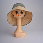 CAPELINE cappello in paglia bicolor DEMI CAPELINE CROCHET 01BG196 MULTI bagatelle france 