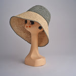 CAPELINE cappello in paglia bicolor DEMI CAPELINE CROCHET 01BG196 MULTI bagatelle france 
