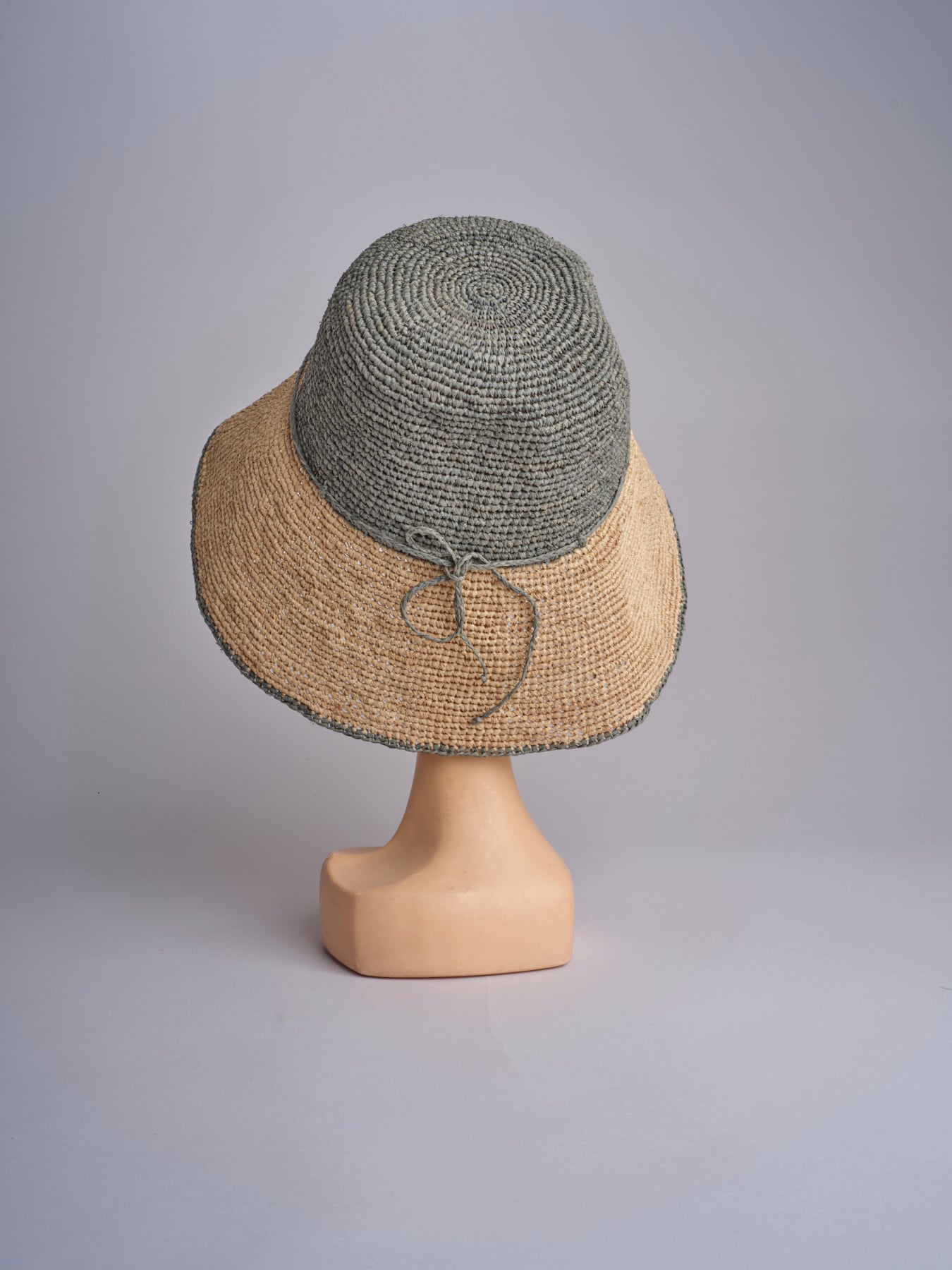 CAPELINE cappello in paglia bicolor DEMI CAPELINE CROCHET 01BG196 MULTI bagatelle france 