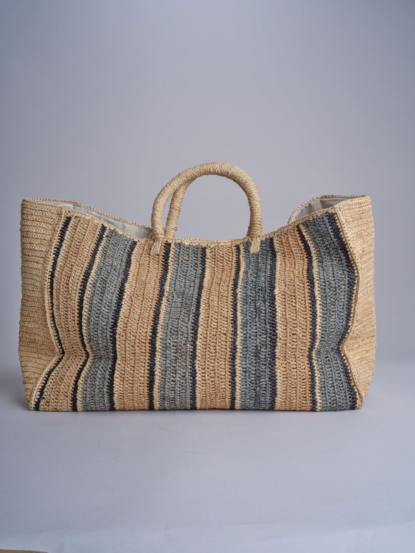 RHEA borsa in paglia a righe grandi SAC RHEA 01BG475 MULTI bagatelle france 