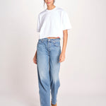t-shirt over doppio colletto FAN T1817_PS26 010 WHITE bellerose 