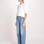 t-shirt over doppio colletto FAN T1817_PS26 010 WHITE bellerose 