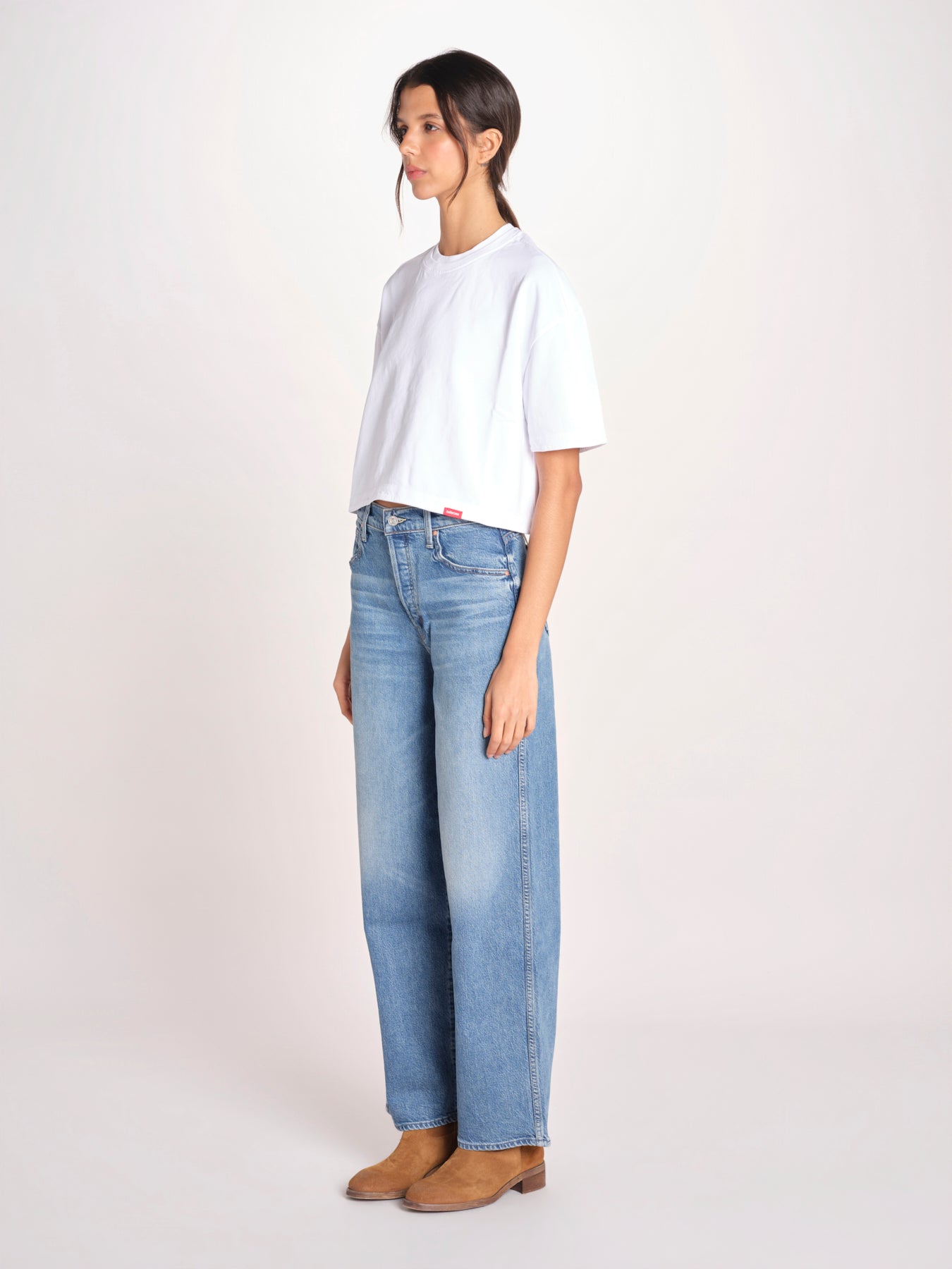 t-shirt over doppio colletto FAN T1817_PS26 010 WHITE bellerose 