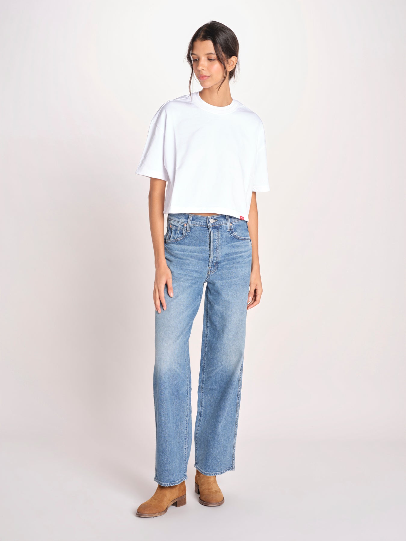 t-shirt over doppio colletto FAN T1817_PS26 010 WHITE bellerose 