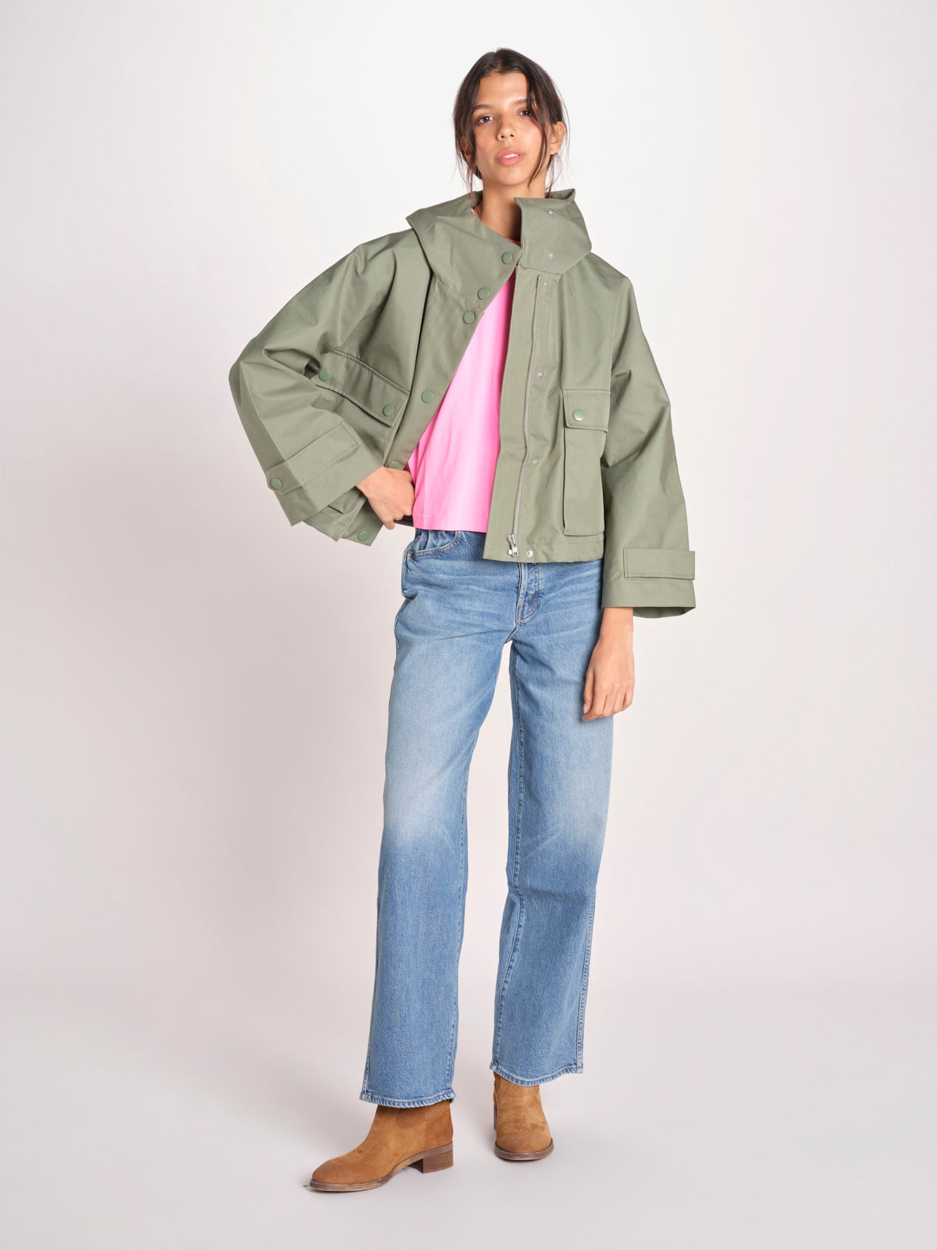 giacca nylon JENNA S P1839_PS26 948 EUCALIPTO bellerose 