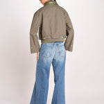 bomber in nylon JENNER P1840_PS26 167 SAGE bellerose 