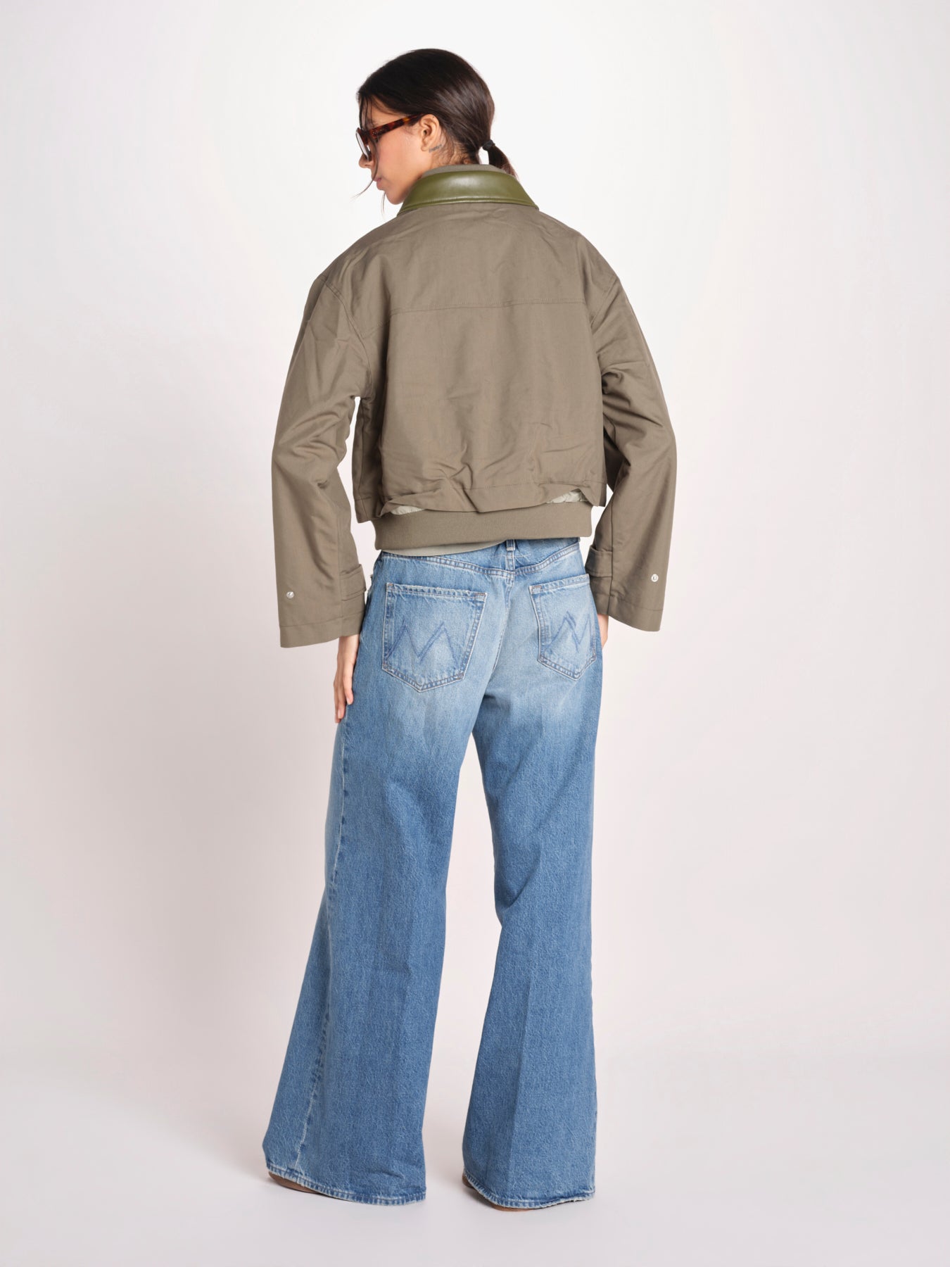 bomber in nylon JENNER P1840_PS26 167 SAGE bellerose 