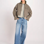 bomber in nylon JENNER P1840_PS26 167 SAGE bellerose 