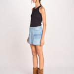 minigonna in denim PALLAS D0599_PS26 DUB DUSTY BLEACH bellerose 