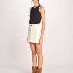 minigonna in vernice SOUR61 F1920_PS26 073 CREAM bellerose 