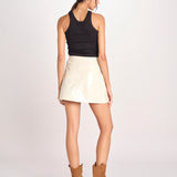 minigonna in vernice SOUR61 F1920_PS26 073 CREAM bellerose 