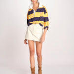 minigonna in vernice SOUR61 F1920_PS26 073 CREAM bellerose 