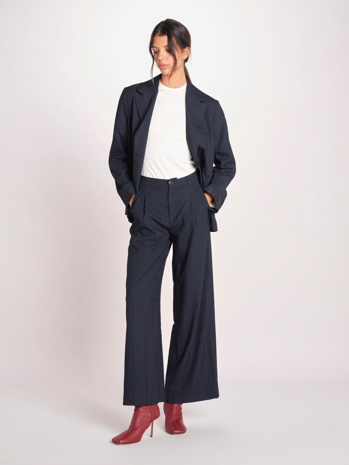 pantalone gessato VOLKERT61 S1123_PS26 STA STRIPE A bellerose 