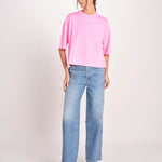 t-shirt over VOSS61 T1473_PS26 372 FLUO PINK bellerose 