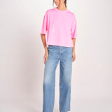 t-shirt over VOSS61 T1473_PS26 372 FLUO PINK bellerose 