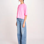 t-shirt over VOSS61 T1473_PS26 372 FLUO PINK bellerose 