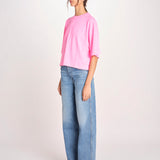 t-shirt over VOSS61 T1473_PS26 372 FLUO PINK bellerose 