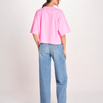 t-shirt over VOSS61 T1473_PS26 372 FLUO PINK bellerose 