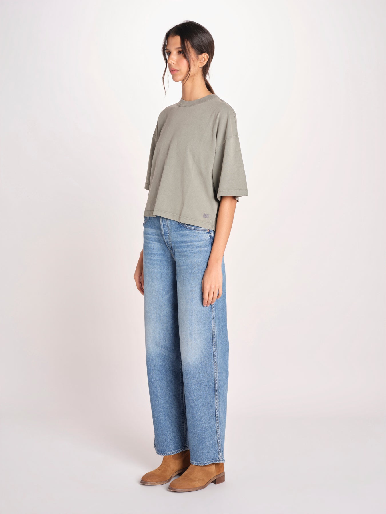 t-shirt over VOSS61 T1473_PS26 721 OXYD GREY bellerose 