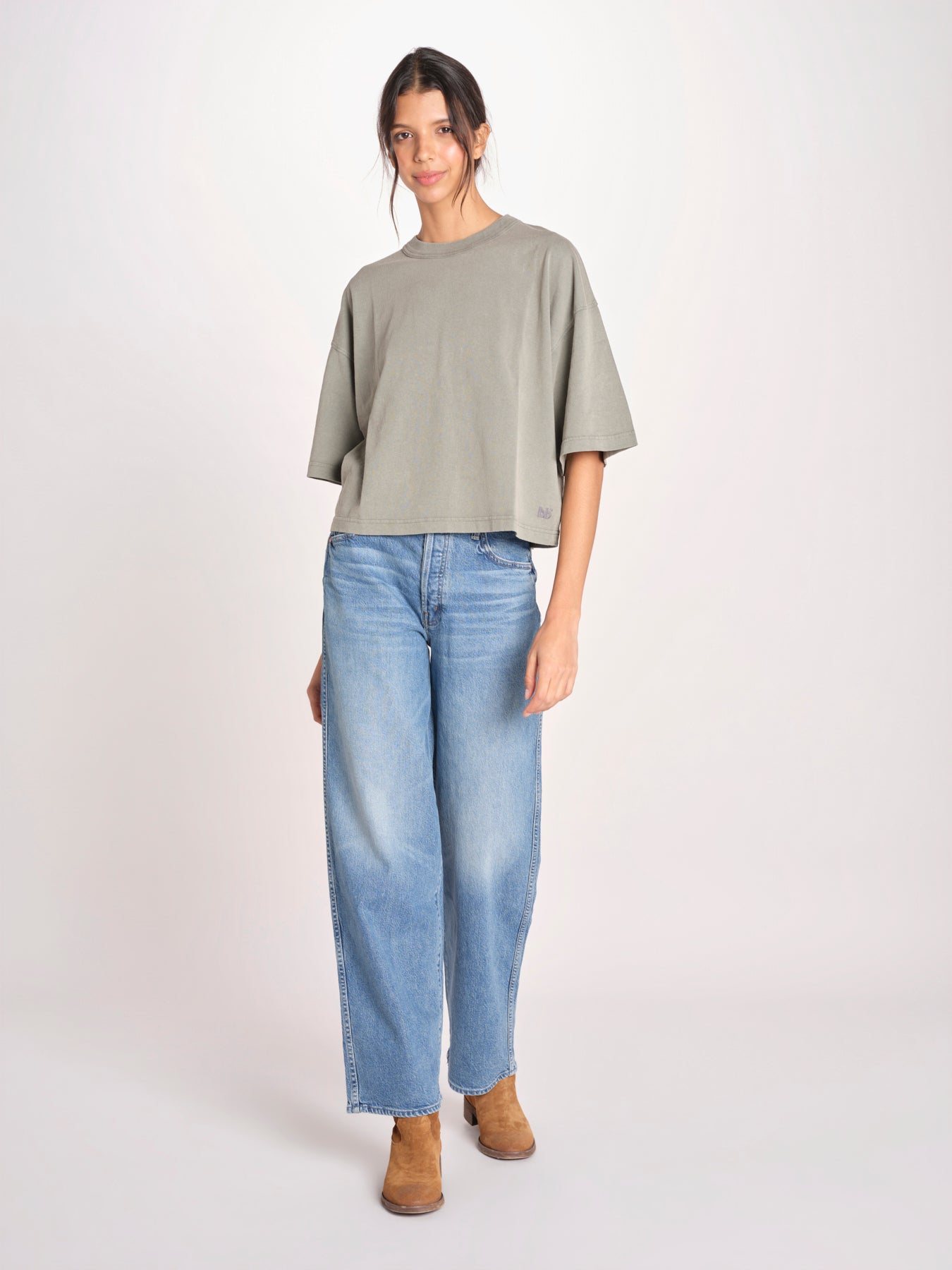 t-shirt over VOSS61 T1473_PS26 721 OXYD GREY bellerose 
