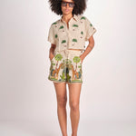 short con giraffe BE24865 BEIGE benaras soleil 