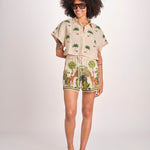 short con giraffe BE24865 BEIGE benaras soleil 