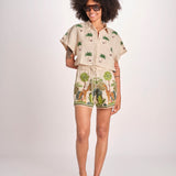 short con giraffe BE24865 BEIGE benaras soleil 