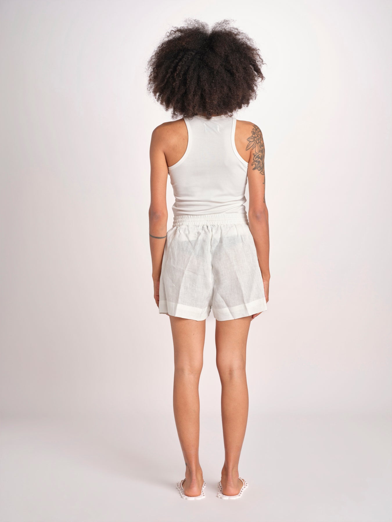 short con giraffe BE24865 WHITE MULTI benaras soleil 