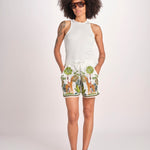 short con giraffe BE24865 WHITE MULTI benaras soleil 