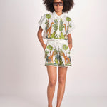 short con giraffe BE24865 WHITE MULTI benaras soleil 