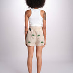 short cocco più palme BE25125 BEIGE GREEN benaras soleil 