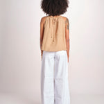 top ricamo greche BE25204 BEIGE BLACK benaras soleil 