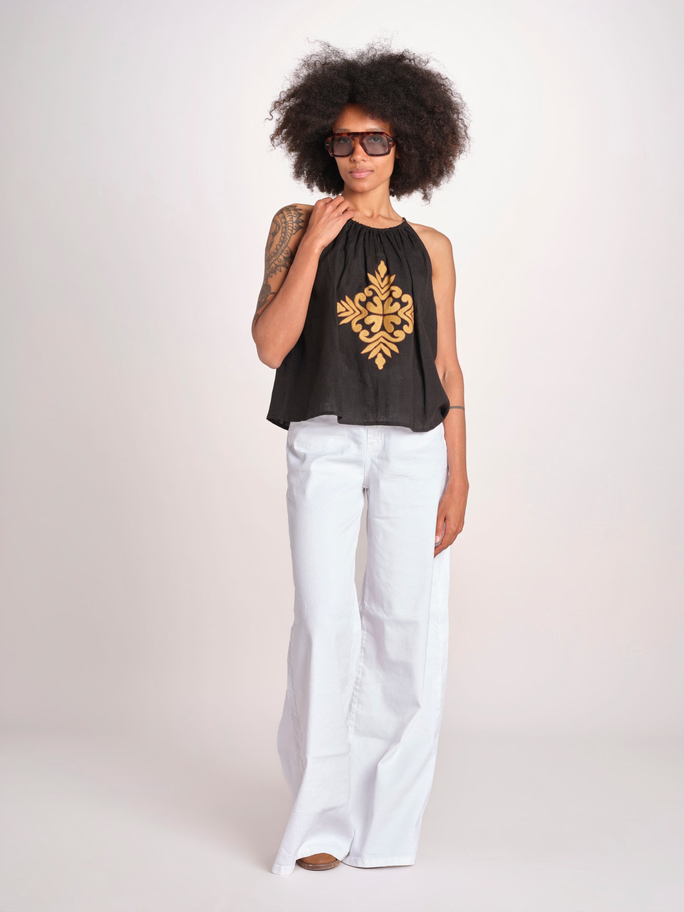 top riocamo greche BE25204 BLACK benaras soleil 